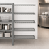 Thumbnail image #3 for Eagle Group Valu-Master 5-Tier Add-On Wire Shelving Unit, 42W x 24D x 86H, Pewter Gray Epoxy Finish