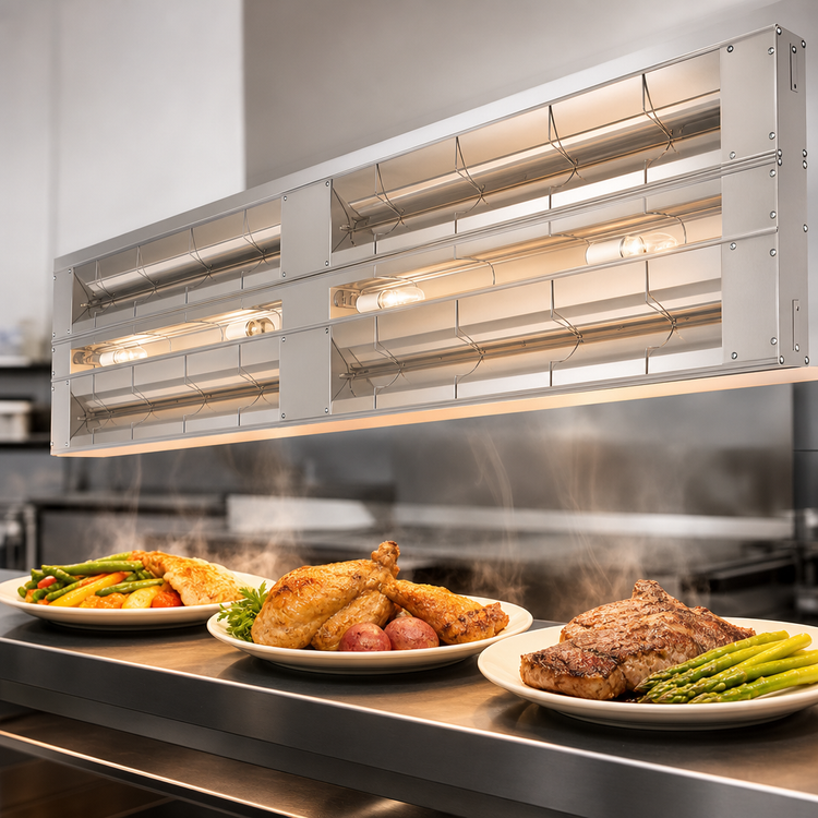 Product image #3 for Glo-Ray 144-Inch Lighted Infrared Strip Heater with Single Heater Rod, Aluminum, 4.17 kW
