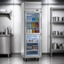 Thumbnail image #4 for Beverage-Air Cross Temp 1-Section Reach-In Convertible Refrigerator/Freezer with Half Glass Doors, Top-Mounted Self-Contained Refrigeration, 23.1 Cu. Ft.