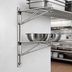 Thumbnail image #3 for 21-Inch Mid Double Shelf Bracket for Adjustable Post Wire Wall Mounts, Stainless Steel Finish