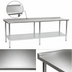 Thumbnail image #3 for Eagle Deluxe Series Stainless Steel Work Table with Rear Upturn and Adjustable Undershelf, 120