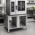 Thumbnail image #3 for RATIONAL 60.30.331 Stationary Stainless Steel Oven Stand with 14 Supporting Rails for SCC 62/CMP 102 Series
