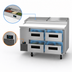 Thumbnail image #3 for Hoshizaki Steelheart 60-Inch Two-Section Pizza Prep Table with Drawers and Self-Contained Refrigeration