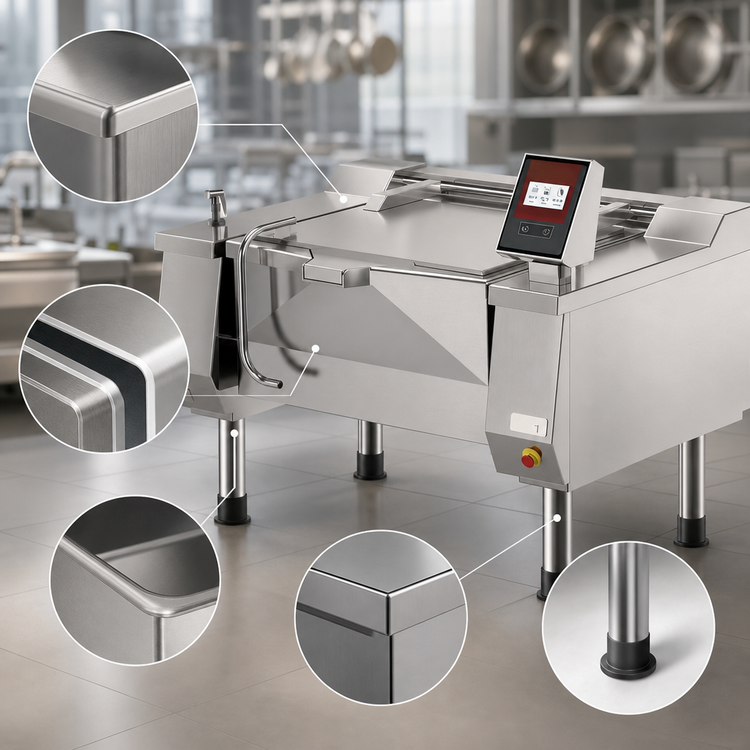 Product image #3 for Betterpan 58 Gallon Electric Tilting Skillet Braising Pan