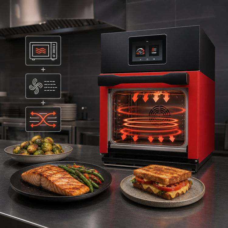 Product image #3 for Lainox Oracle Combi Wave Countertop High-Speed Oven with Microwave and Convection