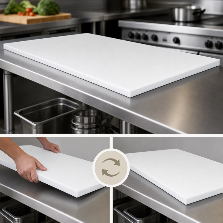 Product image #3 for John Boos Reversible Poly Work Table Top Replacement, 120 x 30 x 1 Inch