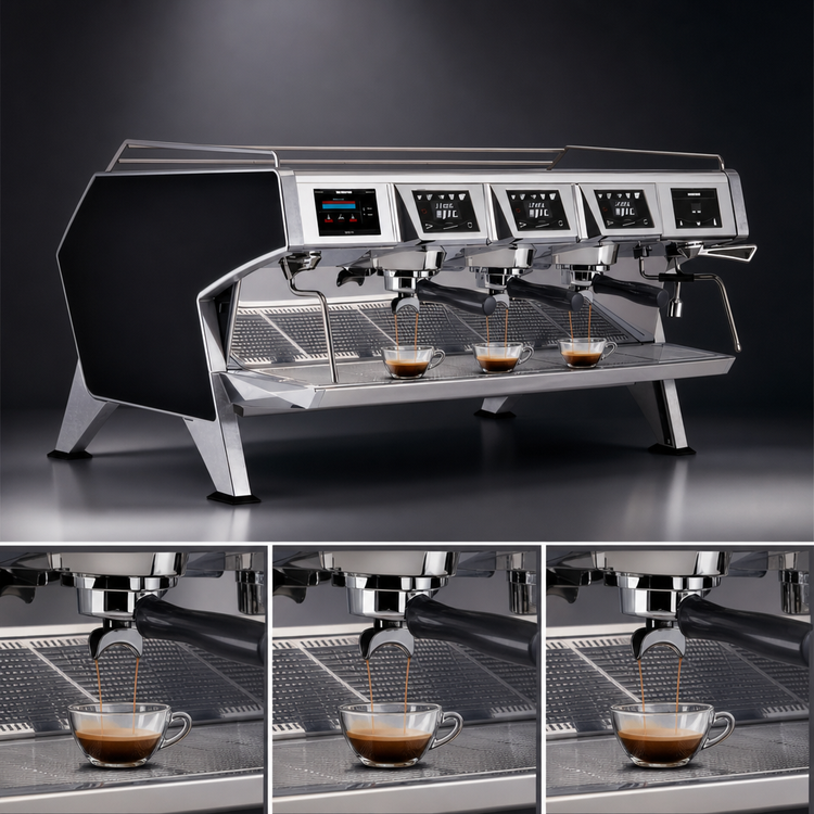 Product image #3 for UNIC Stella Epic 3-Group Automatic Multi-Boiler Espresso Machine, Black