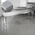 Thumbnail image #3 for BK Resources 84-Inch x 30-Inch Open Base All Stainless Flat Top Work Table