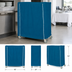 Thumbnail image #3 for Metro Mariner Blue Waterproof Cart Cover for 48 x 24 x 54 Inch Queen Mary and Banquet Carts