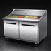 Thumbnail image #3 for Maxx Cold X-Series 48-Inch Megatop Sandwich & Salad Prep Table, 2-Section, 12 Cu. Ft., 18-Pan Top