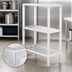 Thumbnail image #3 for Channel Manufacturing ED2042-3 All-Welded Tubular Aluminum Dunnage Shelving, 3-Shelf, 42 x 20 x 64 Inches