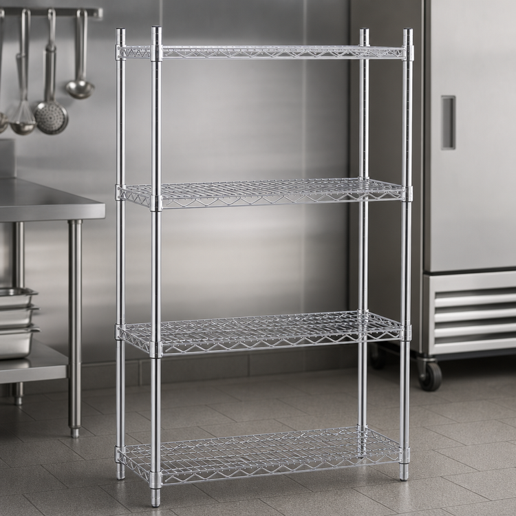 Product image #3 for Advance Tabco Special Value Heavy-Duty Chrome Plated Wire Shelf, 36W x 14D
