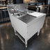 Thumbnail image #3 for Advance Tabco Prestige Underbar Hand & Dump Sink Prep Station with Faucet, Glass Rinser, Dipperwell, and Cutting Board