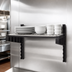 Thumbnail image #3 for Cambro Camshelving Elevation 21-Inch x 42-Inch Vented Wall Shelf Kit with 15-Inch Uprights, Brushed Graphite