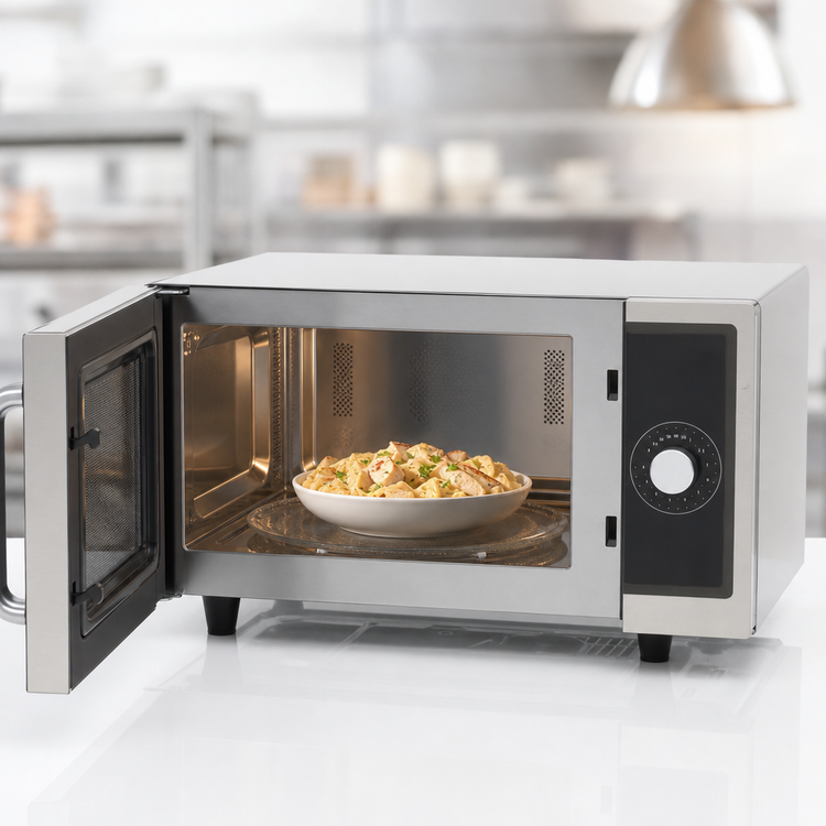 Product image #4 for General 1.0 Cu. Ft. 1000-Watt Countertop Microwave Oven with Dial Controls