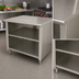 Thumbnail image #3 for Advance Tabco Special Value Series 36-Inch W x 30-Inch D Flat Top Open Base Work Table with Mid-Shelf
