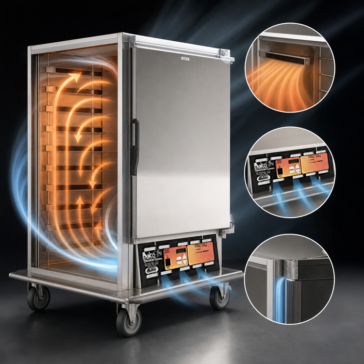 Product image #3 for Panco Half-Size Non-Insulated Heater/Proofer Holding Cabinet with Polycarbonate Window Door