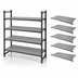 Thumbnail image #3 for Cambro Camshelving Basics Plus 21 x 48 Inch Solid Shelf Kit, 5-Shelf, Brushed Graphite