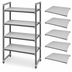 Thumbnail image #3 for Cambro Camshelving Elements XTRA 5-Shelf Universal Solid Shelf Kit, 24 x 36 Inches, Speckled Gray
