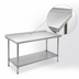 Thumbnail image #3 for Spec-Master 72-Inch x 36-Inch Stainless Steel Work Table with Adjustable Undershelf and Rear Up-Turn