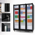Thumbnail image #4 for KoolMore 3-Section Full Glass Door Merchandiser Refrigerator, 46.1 Cu. Ft., Black