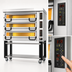 Thumbnail image #3 for PizzaMaster PM 833ED 3-Deck Modular Electric Pizza Oven with Ceramic Clay Hearth Stones