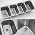 Thumbnail image #3 for Eagle Group Four-Compartment Weld-In Sink with 12
