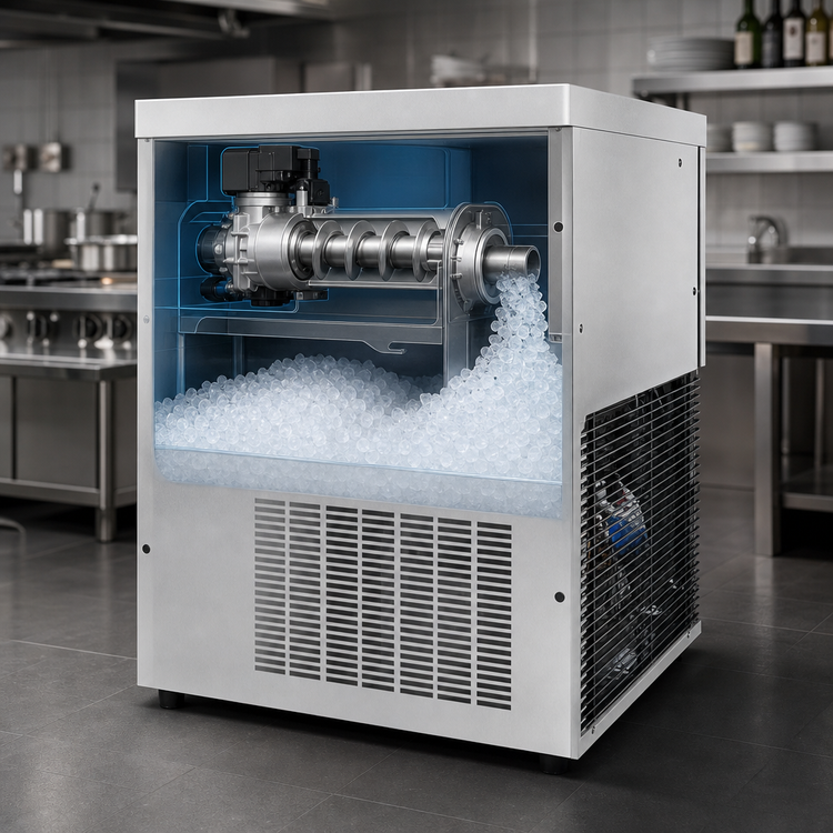 Product image #3 for Brema TM250AHC Automatic Pebble Ice Maker, Air-Cooled Floor Model, 540 lb. per 24 Hours