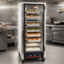 Thumbnail image #3 for hotLOGIX HL4-8 Half-Height Humidified Holding Cabinet/Heater Proofer with Tempered Glass Door, Aluminum, 16 Pan Capacity