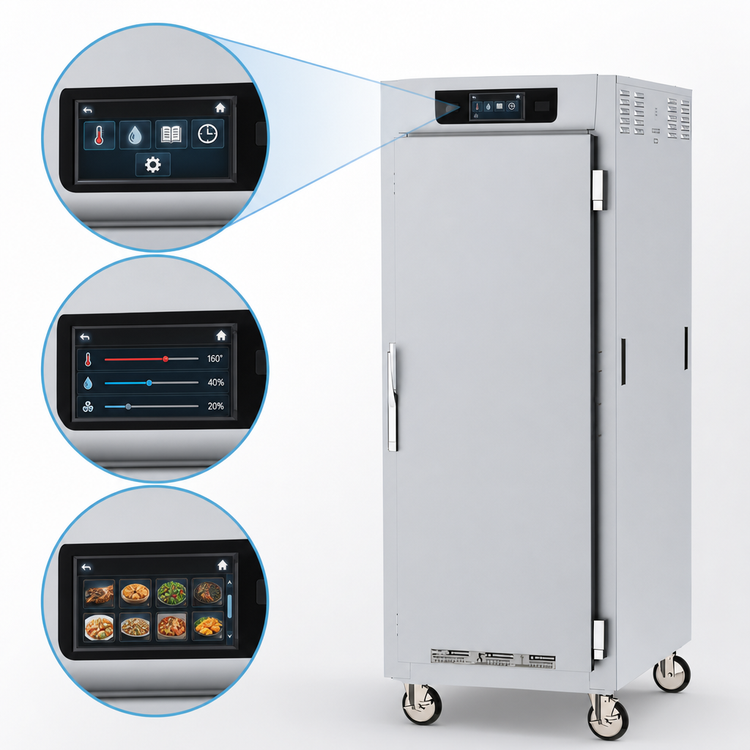 Product image #3 for Metro C5 8 Series Full-Height Pass-Thru Heated Holding Cabinet with Solid Doors and Lip Load Slides, 18 Pan Capacity