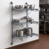Thumbnail image #3 for Quantum Wall-Mounted Cantilever Shelving Starter Unit with 3 Wire Shelves