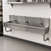Thumbnail image #3 for Advance Tabco Multiwash 72-Inch Wall Mounted 3-Station Hand Sink, 8-Inch Deep Bowl, 304 Stainless Steel