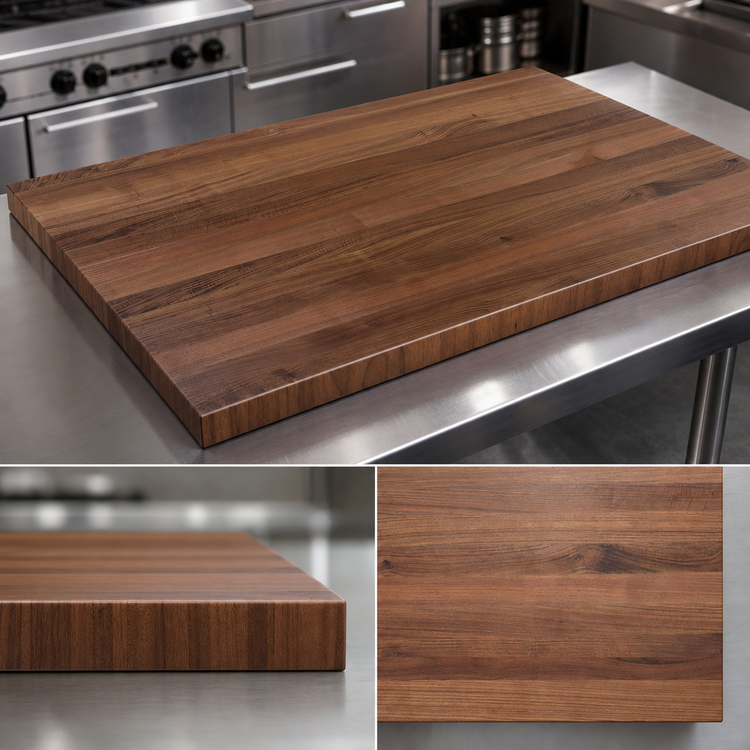 Product image #3 for Boos Block American Black Walnut Edge Grain Kitchen Countertop, 60 x 48 x 3 Inches