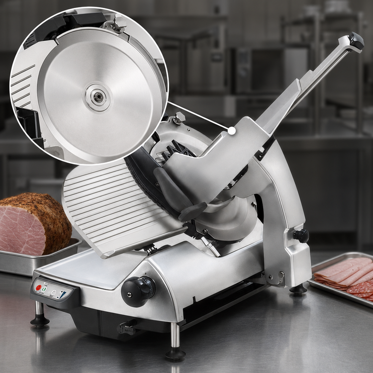 Product image #3 for Hobart HS7N-1 Heavy-Duty Automatic 13-Inch Angle/Gravity Feed Meat Slicer