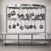 Thumbnail image #3 for John Boos PRB04A Table-Mounted Boat-Shaped Stainless Steel Pot Rack with 27 Double Hooks