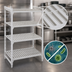 Thumbnail image #4 for Cambro Camshelving Premium 84-Inch High 4-Shelf Stationary Starter Unit, 24 x 54 Inches, Vented Polymer Shelving