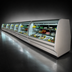 Thumbnail image #3 for Howard-McCray R-CBS40E-8C-LED Full-Service Remote Refrigerated Bakery Display Case, 99.5 Inch, Curved Glass