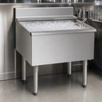 Thumbnail image #3 for Eagle Group 2200 Series B28IC-22 28-Inch Underbar Ice Bin/Cocktail Unit, 75 lb. Capacity, 8-Inch Deep Stainless Steel Liner, Sliding Cover