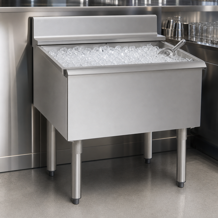 Product image #3 for Eagle 2200 Series 28-Inch Underbar Ice Bin/Cocktail Unit, 75 lb. Capacity