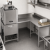 Thumbnail image #3 for Spec-Master 60 x 60 Inch Right-Hand Corner Clean Dishtable, 14-Gauge 304 Stainless Steel