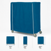 Thumbnail image #3 for Metro Queen Mary & Banquet Cart Cover, 72 x 24 x 62 Inch, Uncoated Nylon, Mariner Blue