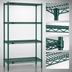 Thumbnail image #3 for Redipak 4-Tier Wire Shelving Unit, 36 x 24 x 63 Inches, Green Epoxy