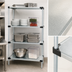 Thumbnail image #3 for Quantum Stationary Solid Shelving Starter Kit with 4 Solid Shelves and 4 Posts, 42W x 18D x 74H