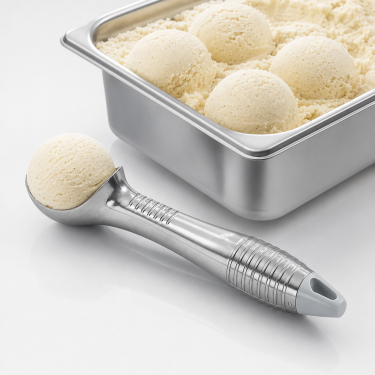 Product image #3 for Vollrath Grey #24 Aluminum Ice Cream Scoop, 1-1/2 oz