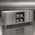 Thumbnail image #3 for Eagle Spec-Master Stainless Steel Plate Cabinet with 4 Sliding Doors, 84W x 15D
