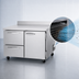 Thumbnail image #3 for Turbo Air PRO Series 48-1/4-Inch Two-Section Worktop Freezer with 1 Door and 2 Drawers, 12.8 Cu. Ft.