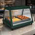Thumbnail image #3 for Hatco Glo-Ray Countertop Heated Display Case with Straight Glass Front, Rear Sliding Doors, 4-Pan Capacity