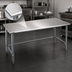 Thumbnail image #3 for Spec-Master 30 x 24 Inch Flat-Top Stainless Steel Work Table with Open Base