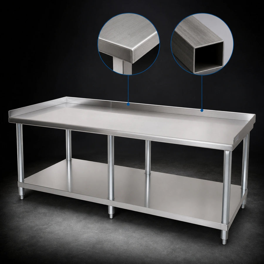 Reinforced 18/430 Stainless Steel Top