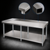 Thumbnail image #3 for BK Resources 73 x 30-Inch Stainless Steel Equipment Stand with Adjustable Undershelf and 6 Legs